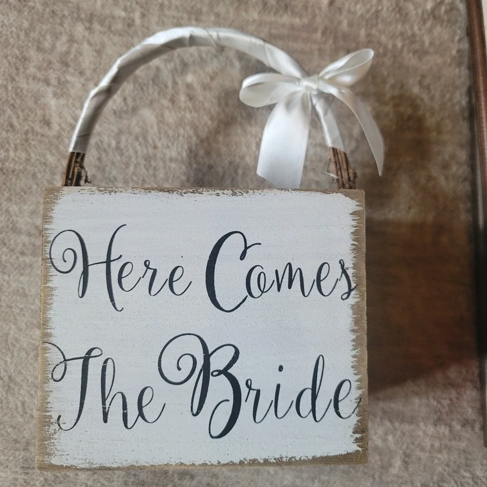 Rustic Shabby Chic Wedding Decor‎ Bundle Flower Girl Basket Table Numbers